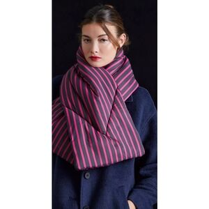 35. Anthropologie Striped Puffer Scarf